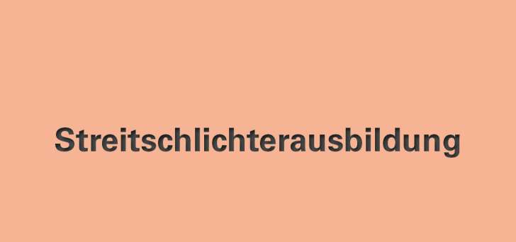  "Streitschlichterausbildung" Text 