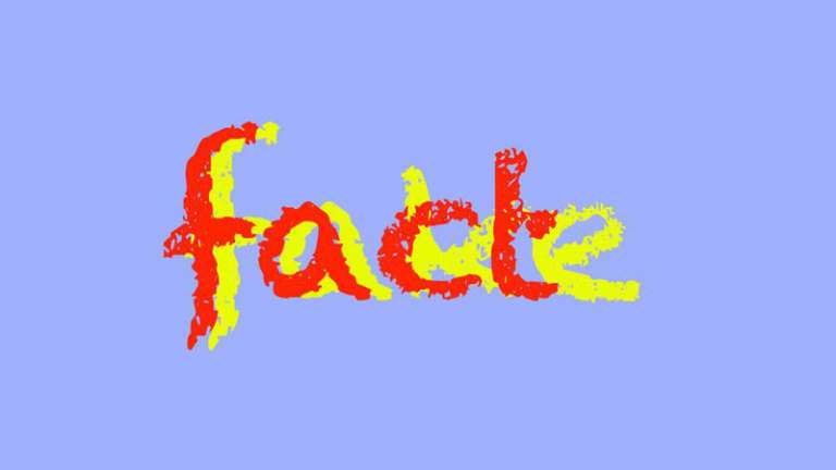 Grafik mit dem Wort „fake“, 